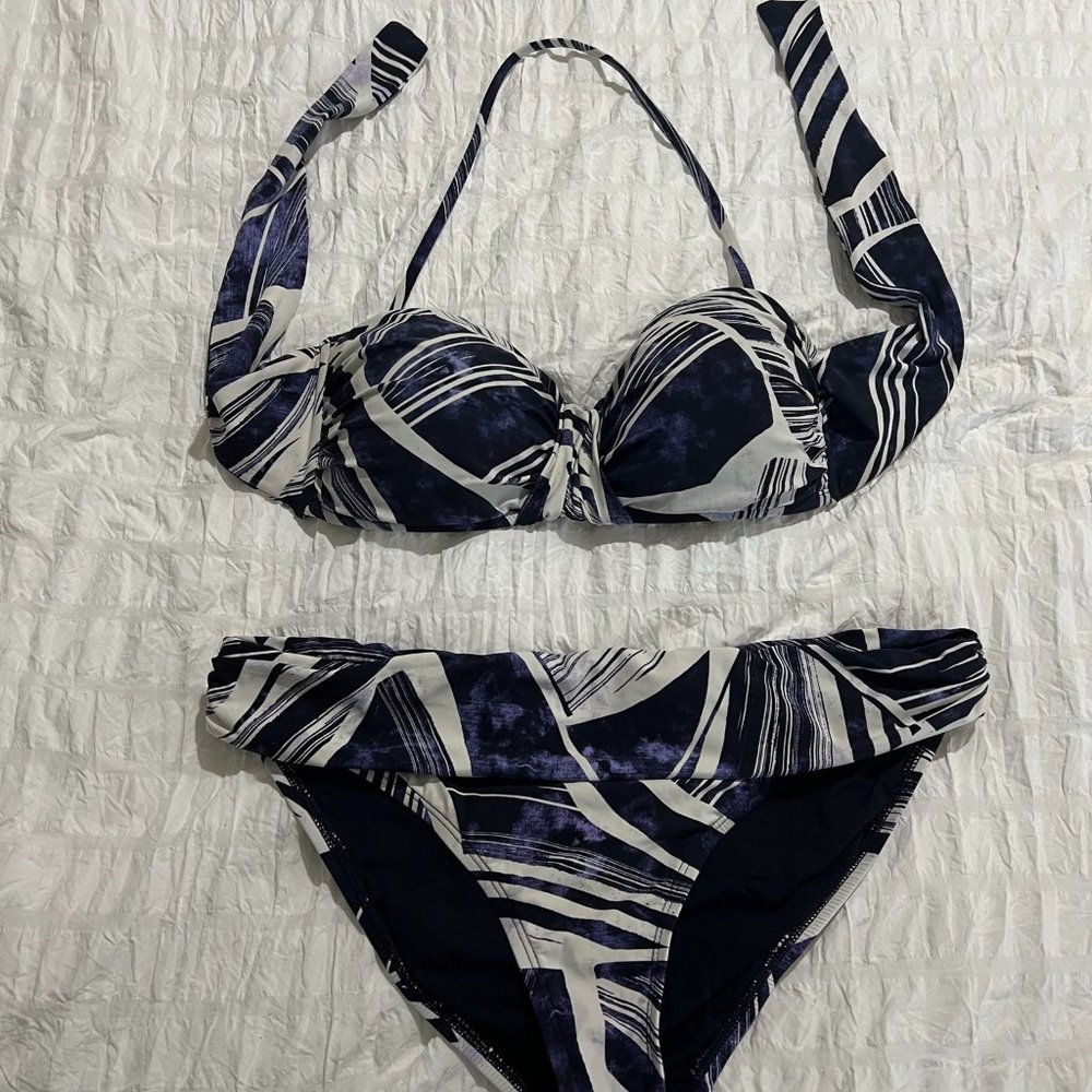La Blanca Midnight Bali Hai Bikini - Top Size 10 - Bottom Size 8